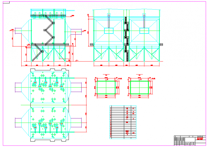 某电除尘器设计CAD图纸_图1