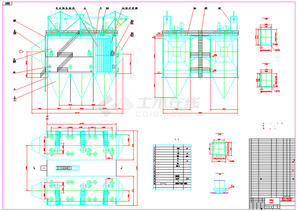 某电除尘器设计CAD图纸-图二