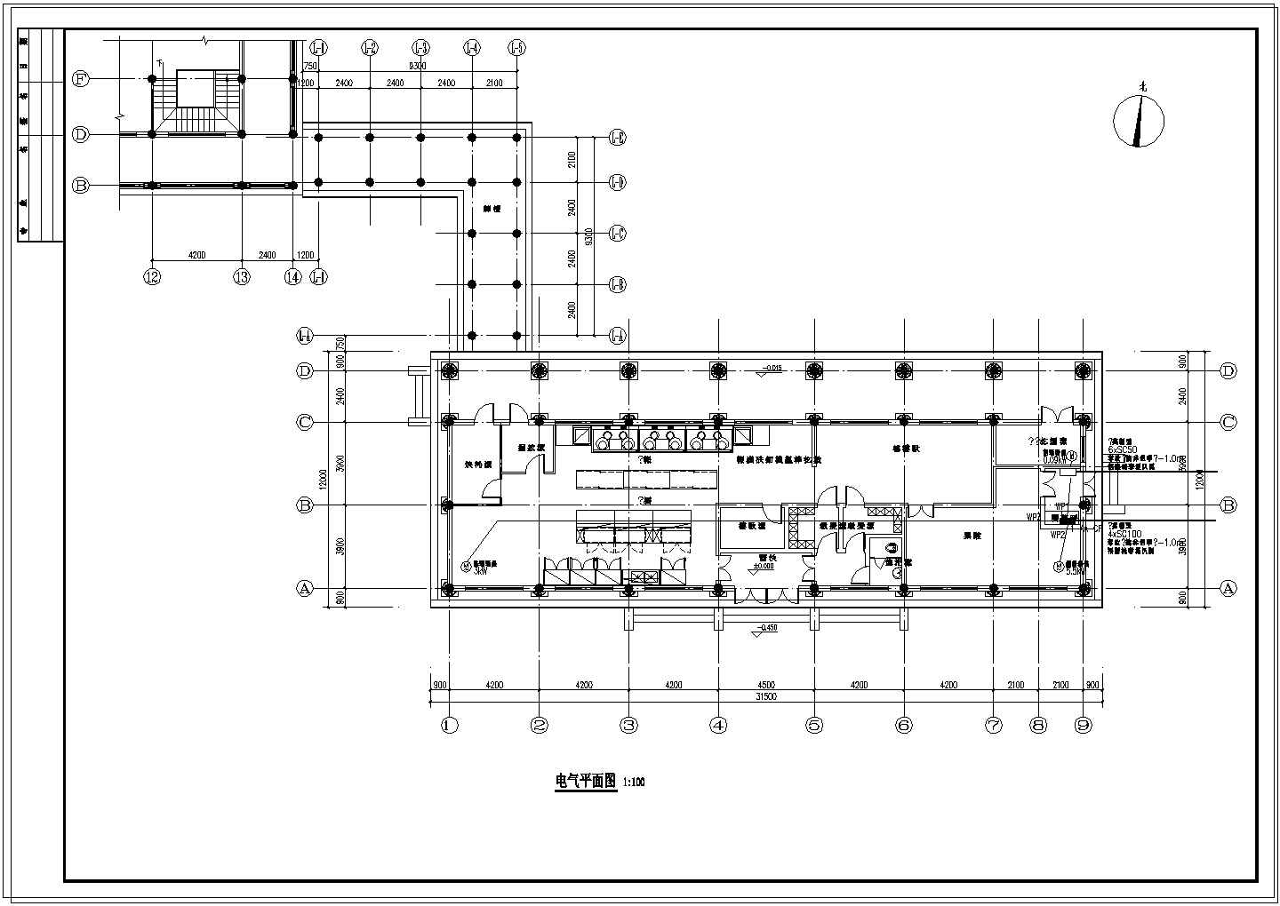【河南】最新古建厨房电气设计施工图