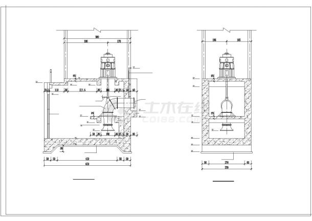 小型轴流泵排涝泵站工程设计施工图-图一