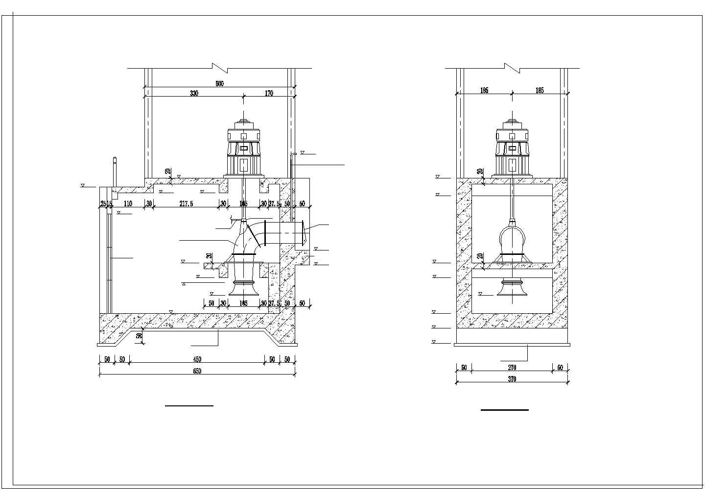 小型轴流泵排涝泵站工程设计施工图