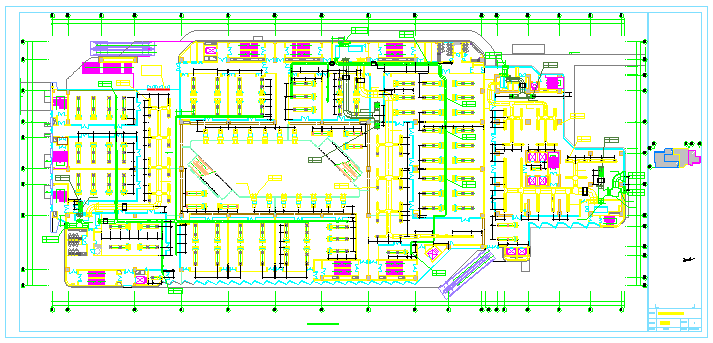 【福建】大型火车站广场停车场空调通风与防排烟系统设计施工图