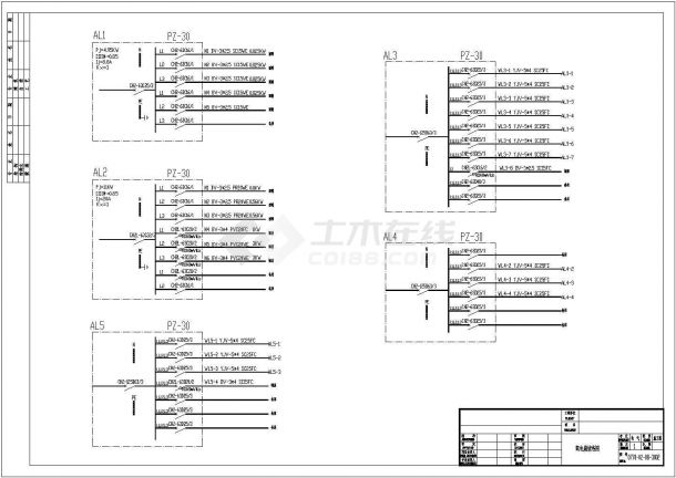 【连云港】机修车间电气CAD设计图纸-图二