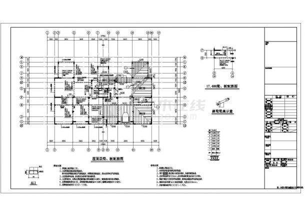 三栋地上6F+1层抗震墙结构多层住宅楼结构施工图-图一