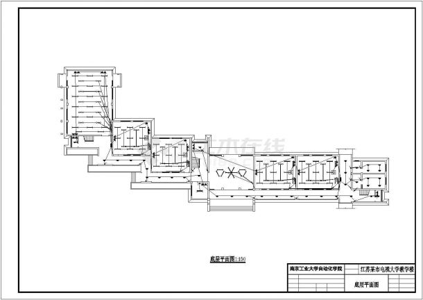 【合肥市】某教学楼电气设计方案图-图一
