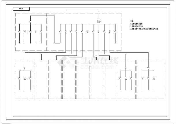 【常州市】教学区六层教学楼电气设计图-图二