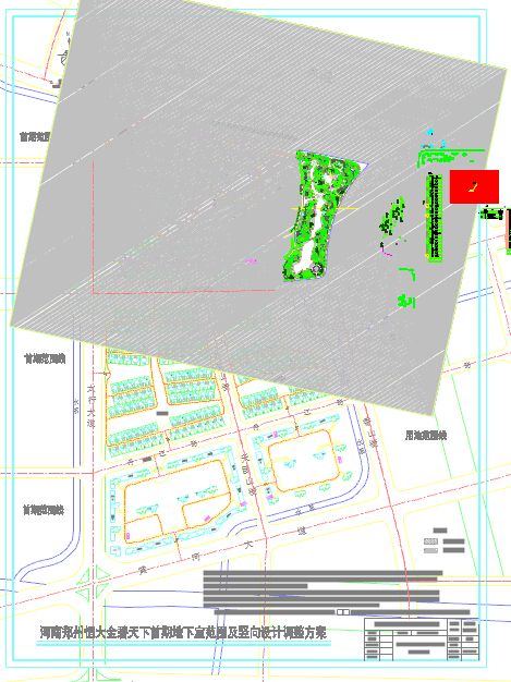 【河南】高档住宅景观区植物设计施工图-图一