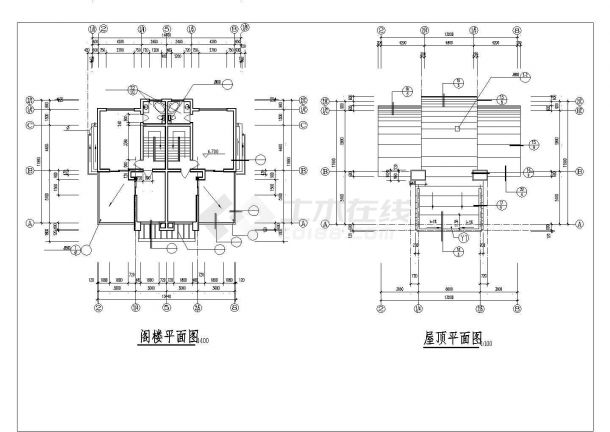 【浙江】某地全套现代别墅设计施工图纸-图一