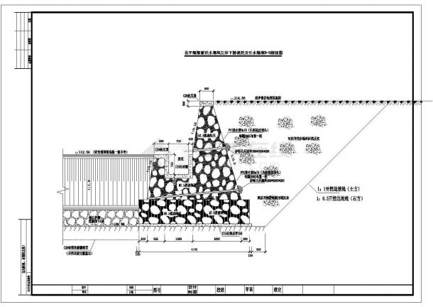 【岐山县】北干渠堰坝施工设计CAD图11张-图一