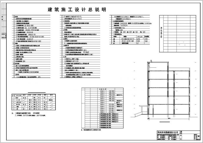 【郑州市】某工厂独栋办公楼建筑设计图纸_图1