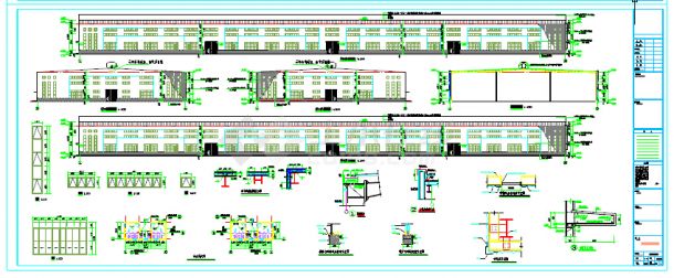某工业园区电气公司钢结构厂房建筑施工套图（1、2、3号厂房）-图一
