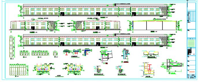 某工业园区电气公司钢结构厂房建筑施工套图（1、2、3号厂房）_图1