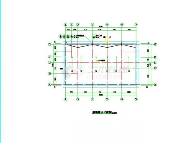 某地小型某信用社建筑施工图（共4张）-图二