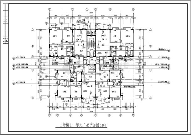 【重庆市】长安华都住宅小区规划及单体设计户型图16张-图二