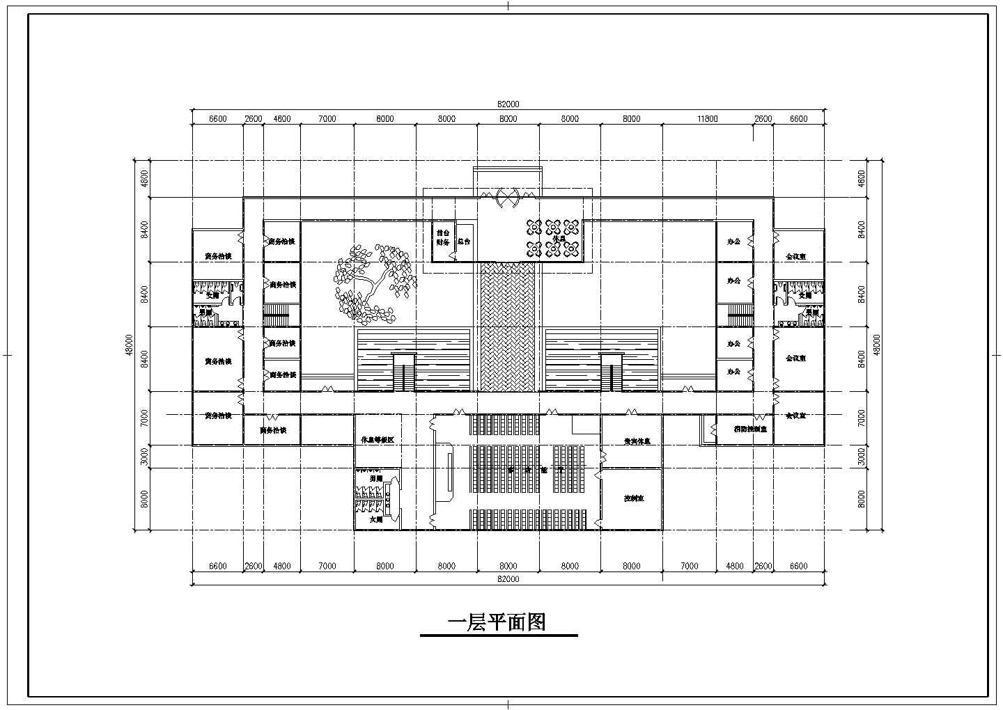 【苏州市】某仿古园林会所建筑cad平立面施工图3张