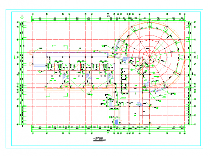某地鸡冠石幼儿园建筑施工图CAD图纸_图1