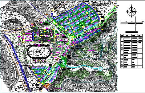 某新区建筑规划设计总平面图纸-图一