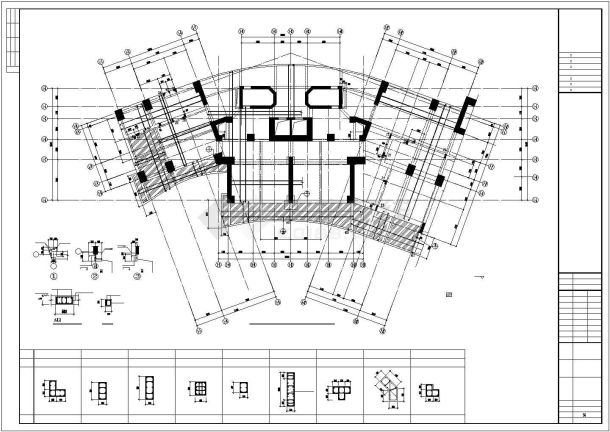 【广东】某地区34层高楼框架核心筒结构住宅楼结构施工图-图一