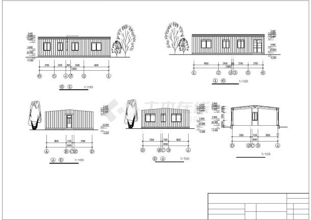 钢结构小饭店建筑结构设计施工图纸-图二