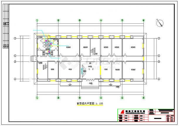 【湖南】工厂综合服务建筑空调通风系统设计施工图（多种建筑型式）-图二