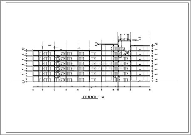 【江苏省】某厂房多层办公楼建筑施工图设计图纸-图二