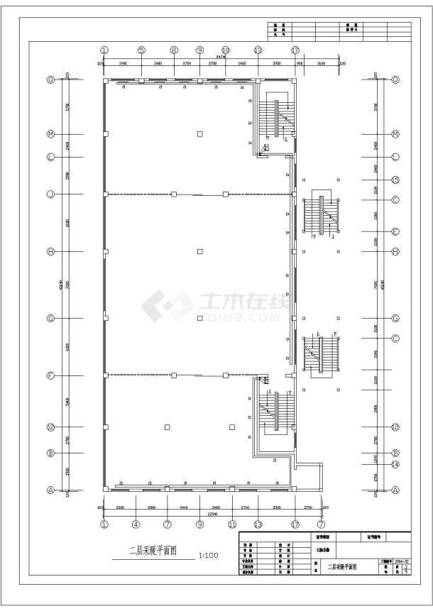 江苏某地六层综合楼采暖电气设计图-图二