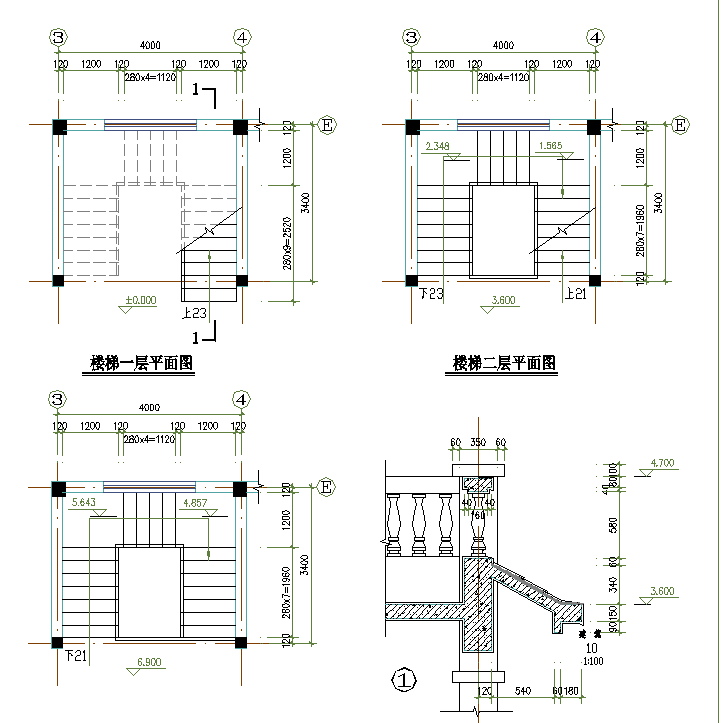 某地单体别墅建筑图CAD图纸
