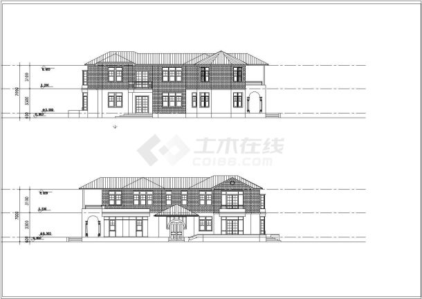 某度假村二层住宅楼暖通空调设计施工图-图一