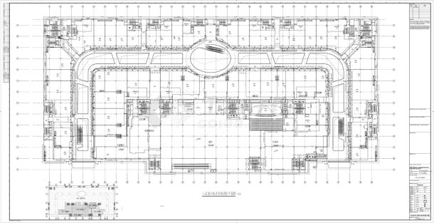 江西某商业综合体机电三层消防干管 消火栓系统总平面CAD图.dwg-图一