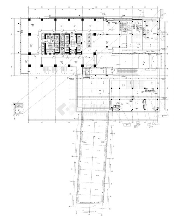 江苏某五星级酒店及办公楼电气图-A-PLAN-L1～L5CAD图.dwg-图二