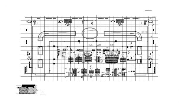 江西某商业综合体机电屋顶层空调水总平面图CAD-图二