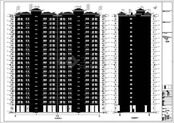 【江苏省】某18层商业住宅楼建筑施工图-图二