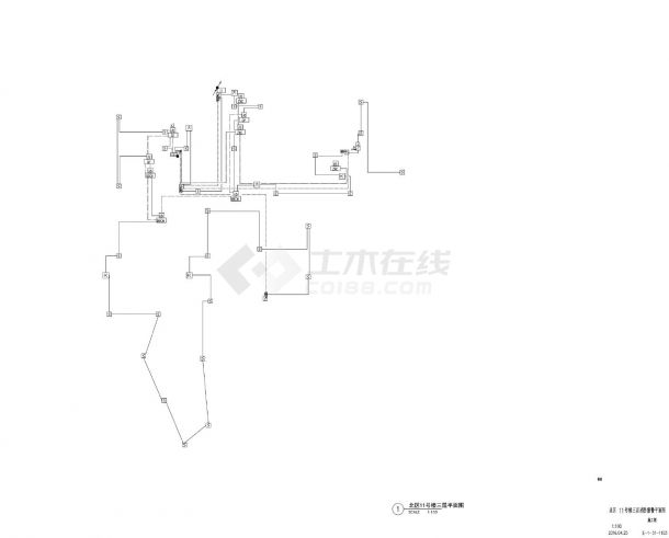 E-1-51-1103 北区11号楼三层消防报警平面CAD图.dwg-图一