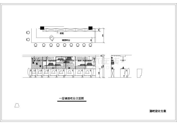 【杭州】某酒吧装修设计施工方案图-图二