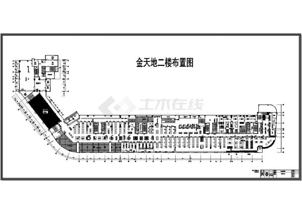 【江苏省】常州市某超市平面图设计图纸-图一