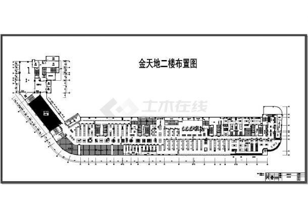【江苏省】常州市某超市平面图设计图纸-图二