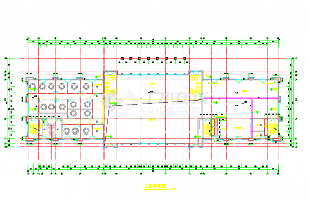 某地欧式酒店建筑施工图CAD图纸-图二