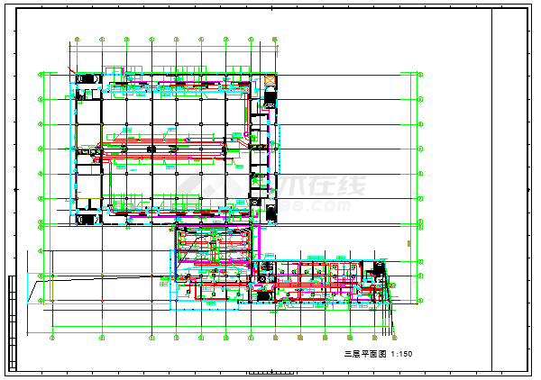 【上海】多层办公建筑空调通风及防排烟系统设计施工图-图二