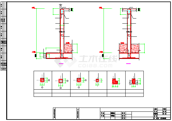 【江苏】单层框架结构消防水池水泵房结构施工图-图二