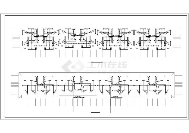 六层住宅楼建筑图（其中一层为车库）-图一