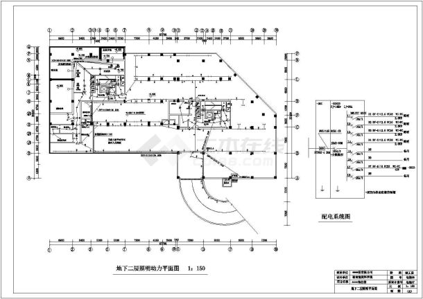 某商信楼电气竣工图（含设计说明）-图一