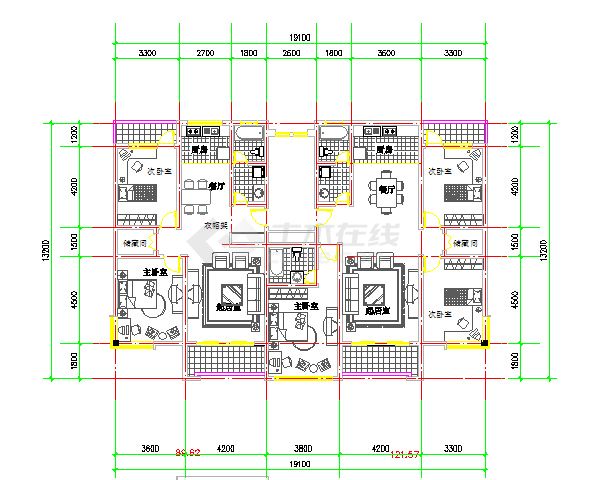 住宅楼户型设计图汇总整理（6组）-图一