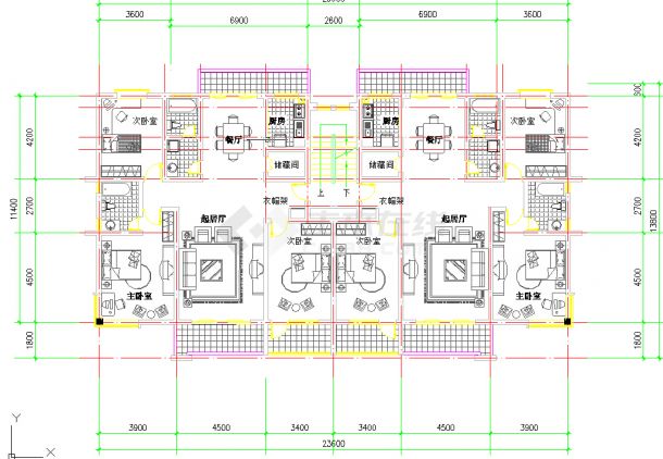 住宅楼户型设计图汇总整理（6组）-图二