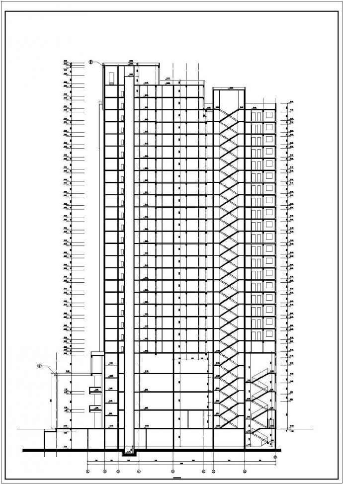 某办公楼详细建筑设计图（共12张）_图1