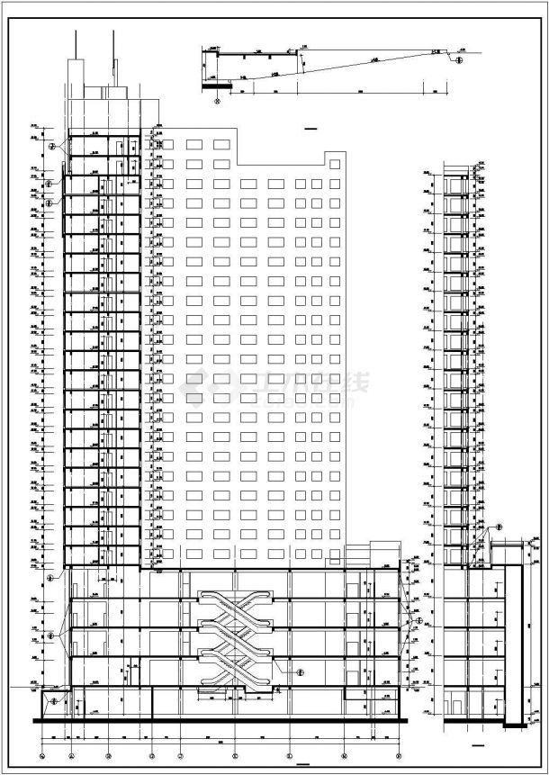 某办公楼详细建筑设计图（共12张）-图二