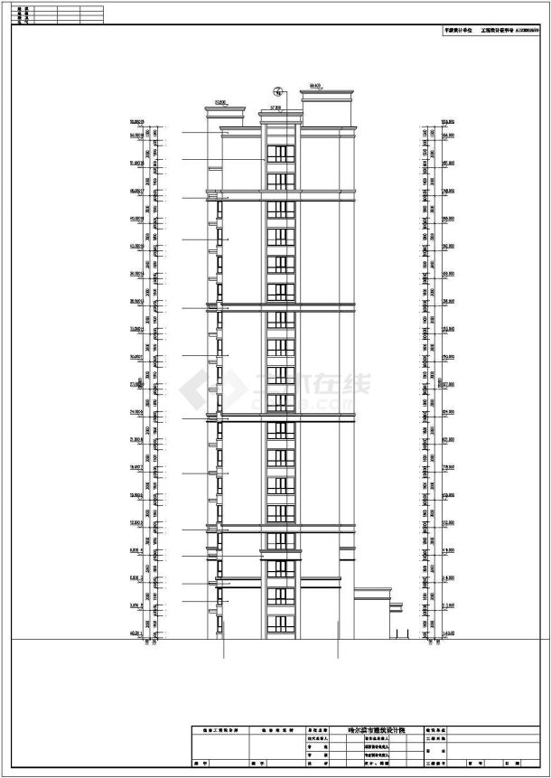 框架剪力墙结构住宅建筑施工图（全套）-图二