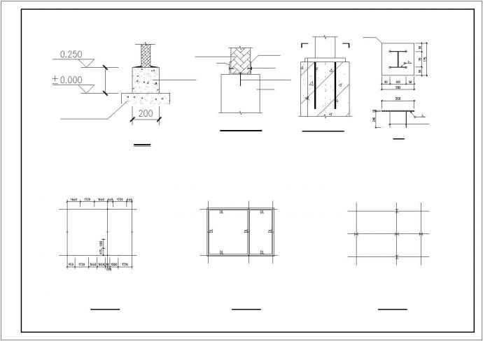 某地工地活动详细板房设计图（共4张）_图1