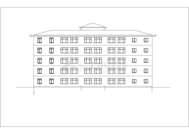 某地教学楼详细建筑设计图（共8张）-图二