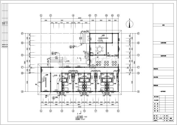 某地宾馆详细建筑设计图（共8张）-图二