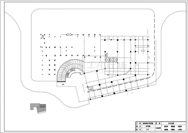 【江苏省】某市市中心某医院建筑施工图-图一